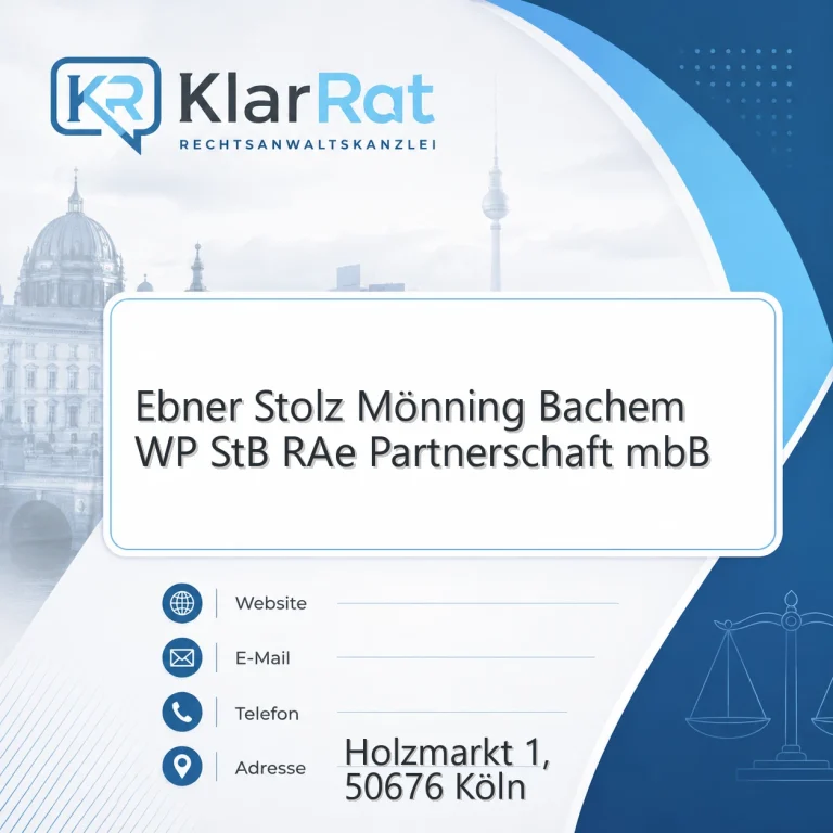 Ebner Stolz Mönning Bachem WP StB RAe Partnerschaft mbB