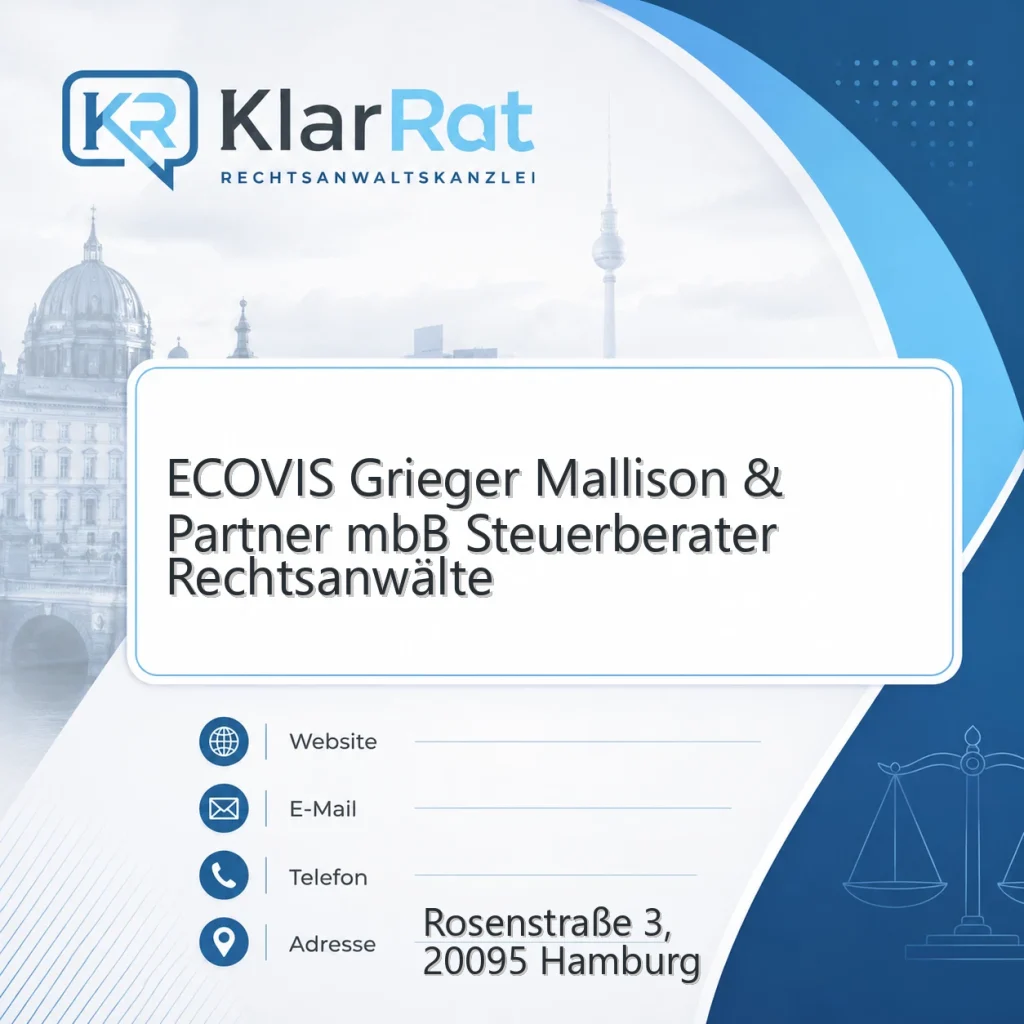 ECOVIS Grieger Mallison & Partner mbB Steuerberater Rechtsanwälte