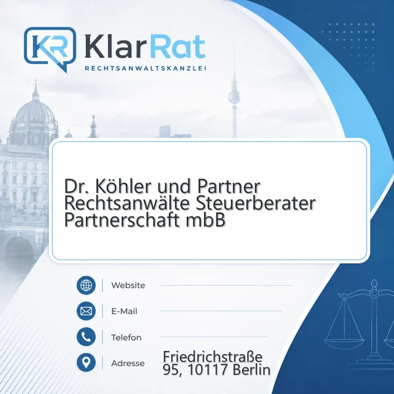 Dr. Köhler und Partner Rechtsanwälte Steuerberater Partnerschaft mbB